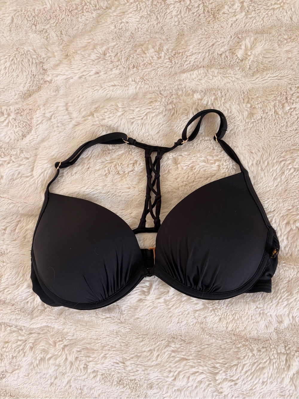 Black Push-Up Bikini Top
